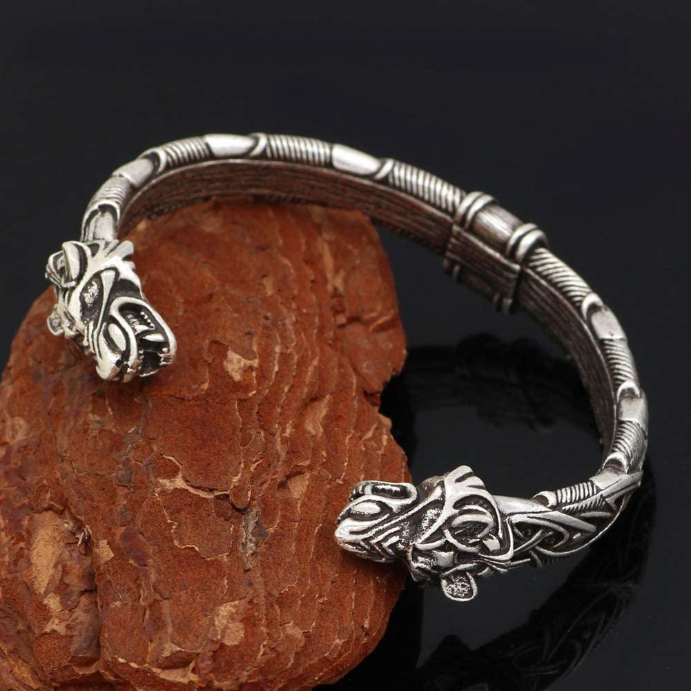 Viking Wolf Bracelet – Fenrir Norse Bangle