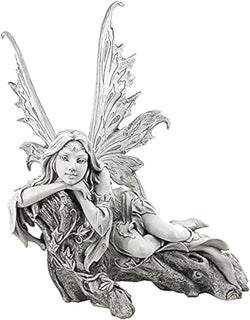 Design Toscano Pause to Ponder Fairy Garden Statue | Outdoor Statues | Wiccan Center