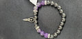 Hematite & Amethyst Goddess Bracelet | Jewelry-Bracelet | Wiccan Center