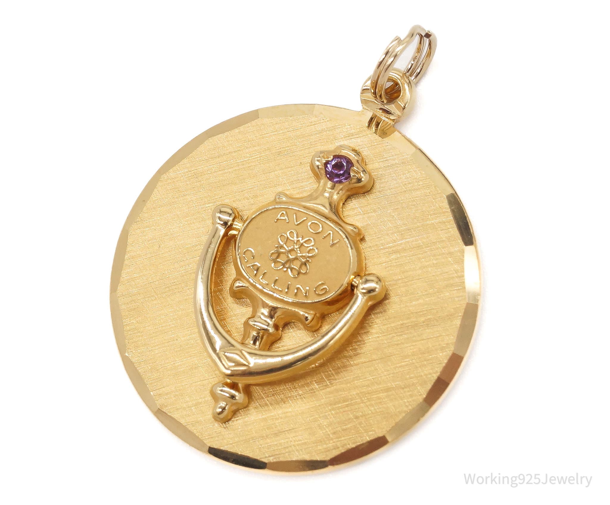 Rare Vintage Avon Presidents Club 10K Gold Filled Door Knocker Pendant | Jewelry > Necklaces > Pendants | Wiccan Center