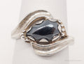 Vintage Mid Century Hematite Sterling Silver Ring - Size 6 | Jewelry > Rings | Wiccan Center