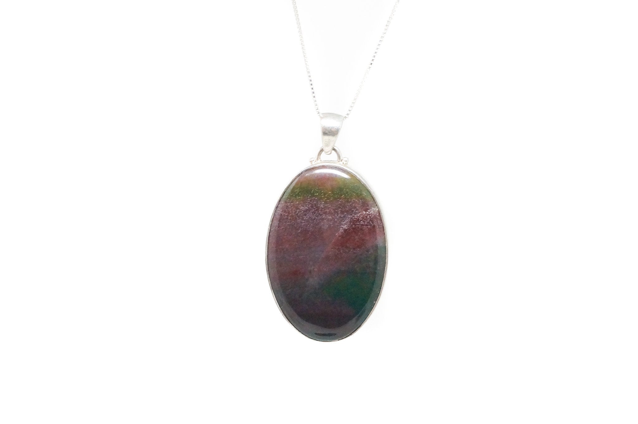 Large Vintage Fluorite Southwest Sterling Silver Necklace Pendant | Jewelry > Necklaces > Pendants | Wiccan Center