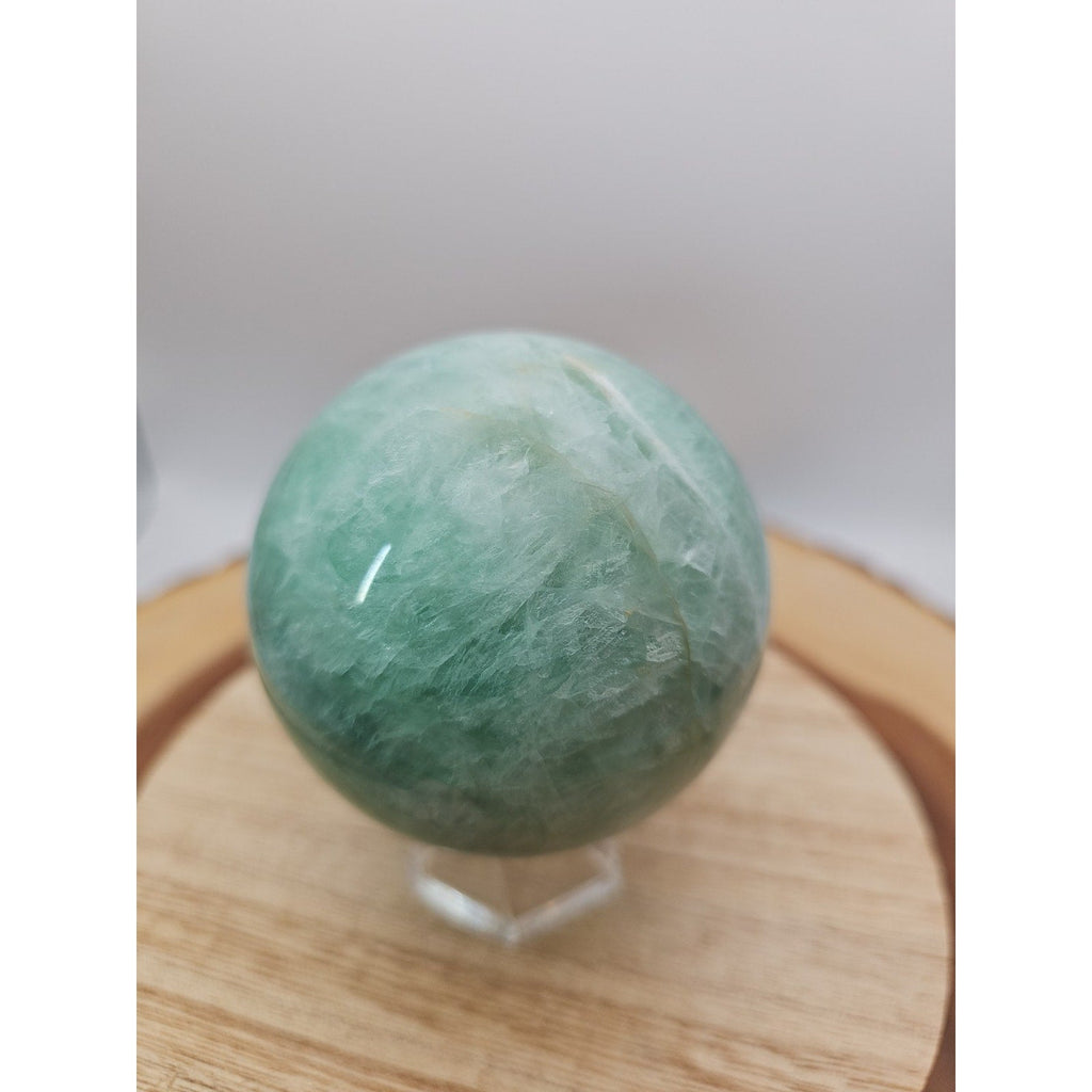 1.43lb Natural Rainbow Fluorite Quartz Crystal Sphere Ball Polished | Crystal Spheres & Eggs | Wiccan Center
