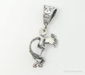 Vintage Native American Dancing Kokopelli Sterling Silver Pendant | Jewelry > Necklaces > Pendants | Wiccan Center