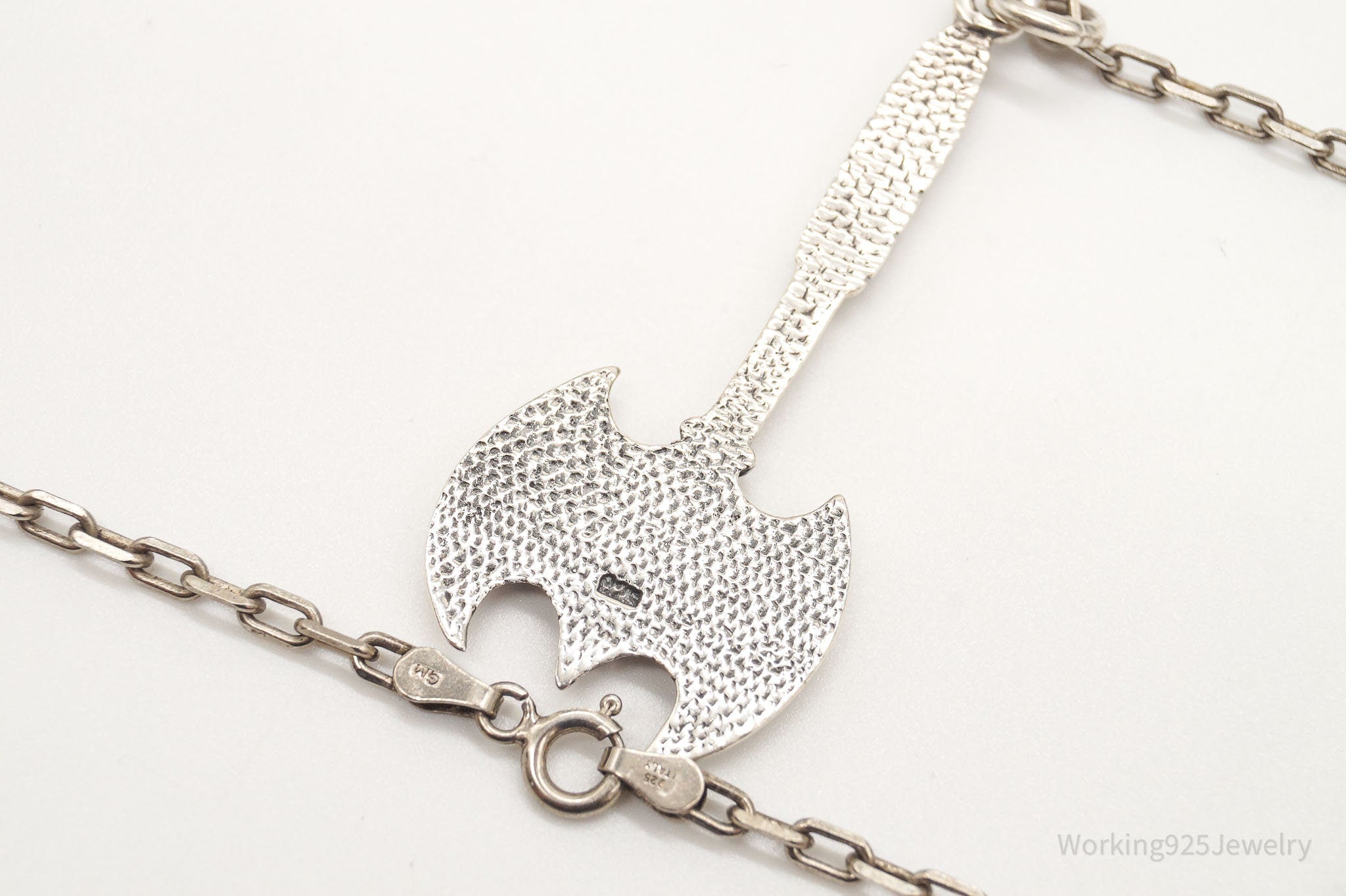 Vintage Large Battle Axe Sterling Silver Necklace | Jewelry > Necklaces > Pendants | Wiccan Center