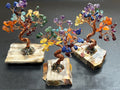 Gemstone Crystal Bonsai Tree (7-Stones)(Petrified Wood Base Carving) Wholesale | Home & Living > Home Decor > Home Accents > Rocks & Geodes | Wiccan Center