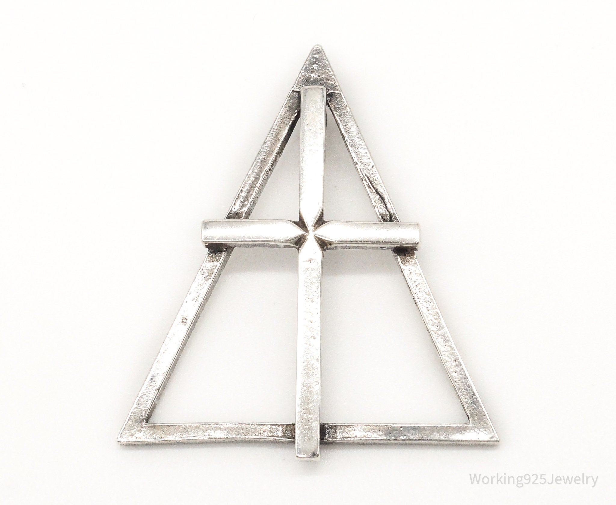 Large Antique Cross Sterling Silver Pendant | Jewelry > Necklaces > Pendants | Wiccan Center