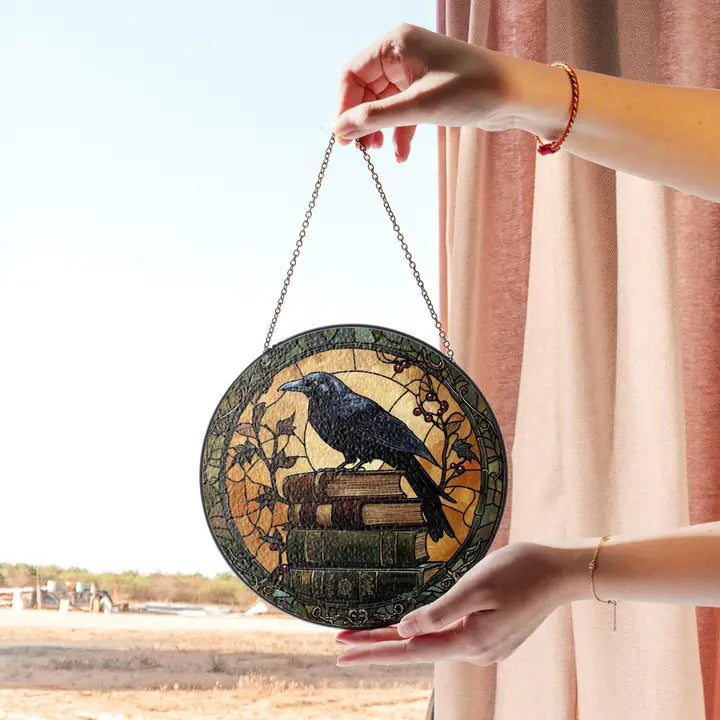 Autumn Raven Suncatcher