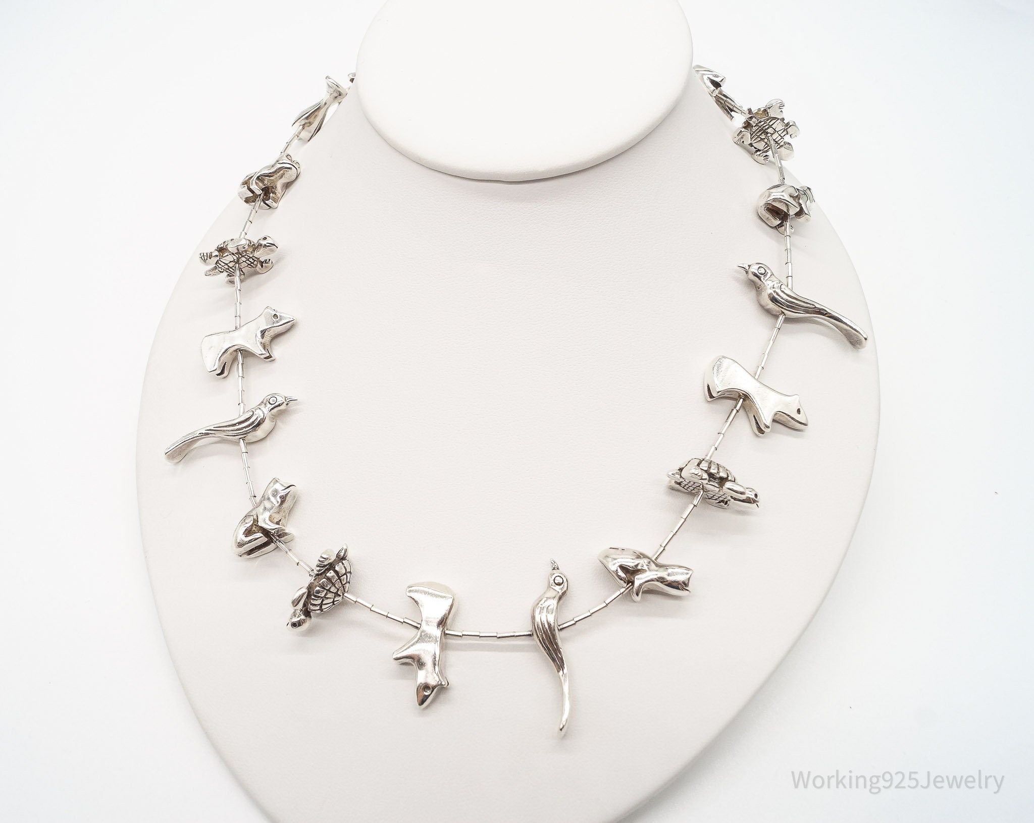 Vintage Native American Zuni Animal Fetish Silver Necklace | Jewelry > Necklaces > Pendants | Wiccan Center
