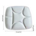 Ceramic Chinese Painting Supplies, Calligraphy And Painting Supplies, Grid Square 6-inch Palette