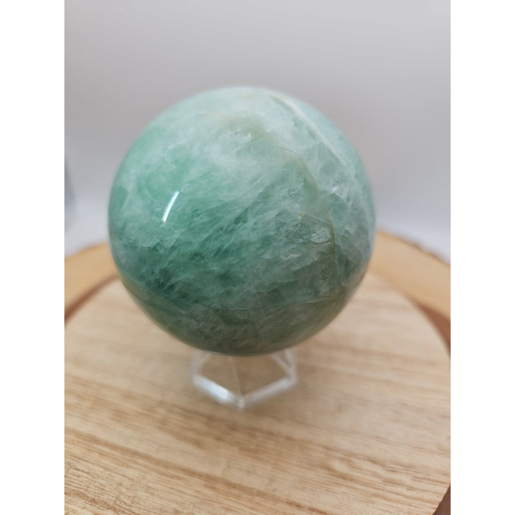 1.43lb Natural Rainbow Fluorite Quartz Crystal Sphere Ball Polished | Crystal Spheres & Eggs | Wiccan Center