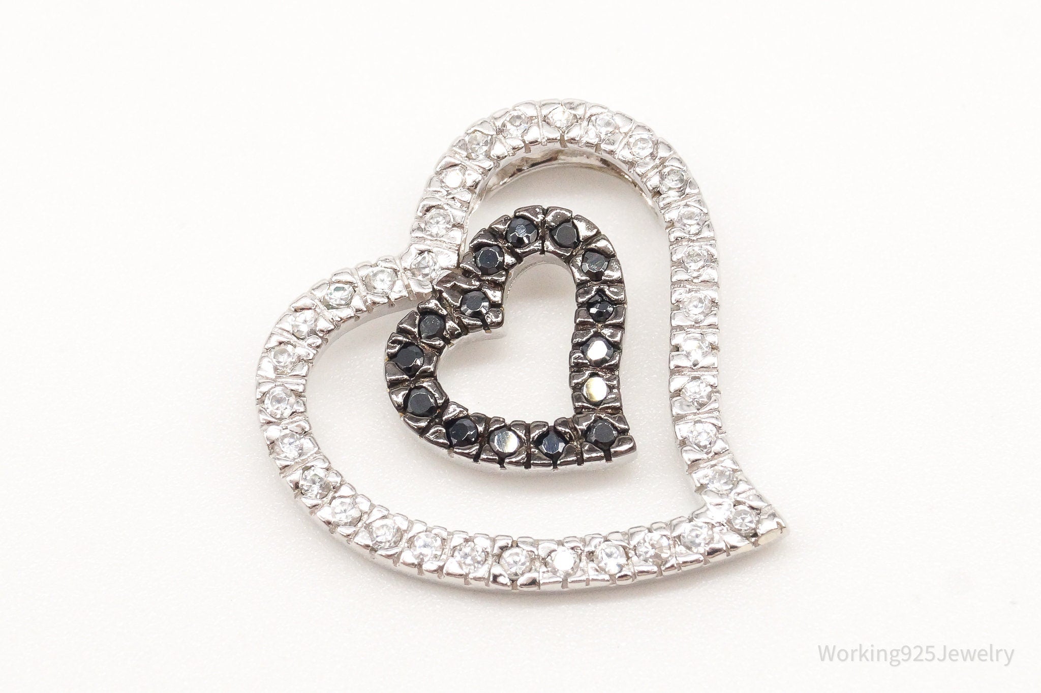 Designer Ross Simons Cubic Zirconia Black Onyx Sterling Silver Pendant | Jewelry > Necklaces > Pendants | Wiccan Center