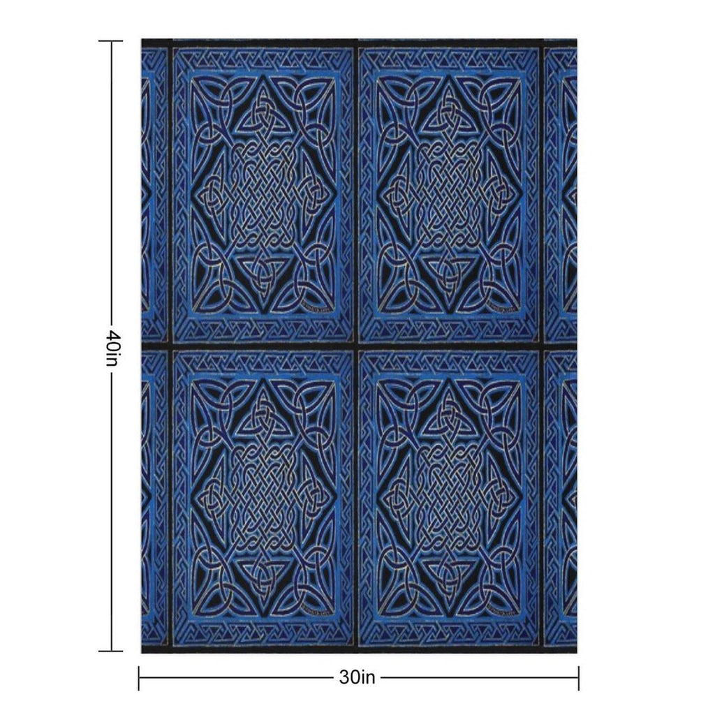 Celtic Meditation Blue All-season Throw Blanket