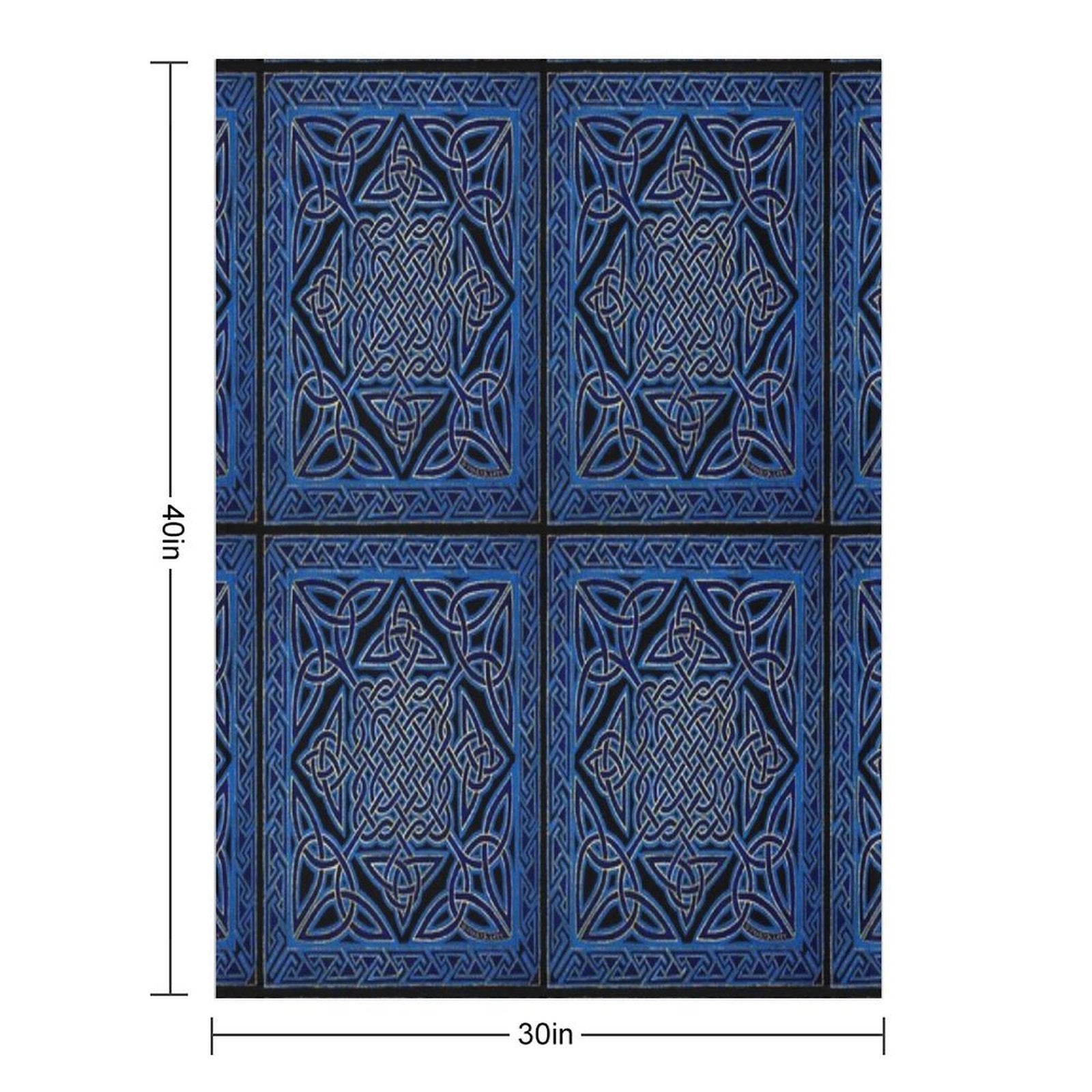 Celtic Meditation Blue All-season Throw Blanket