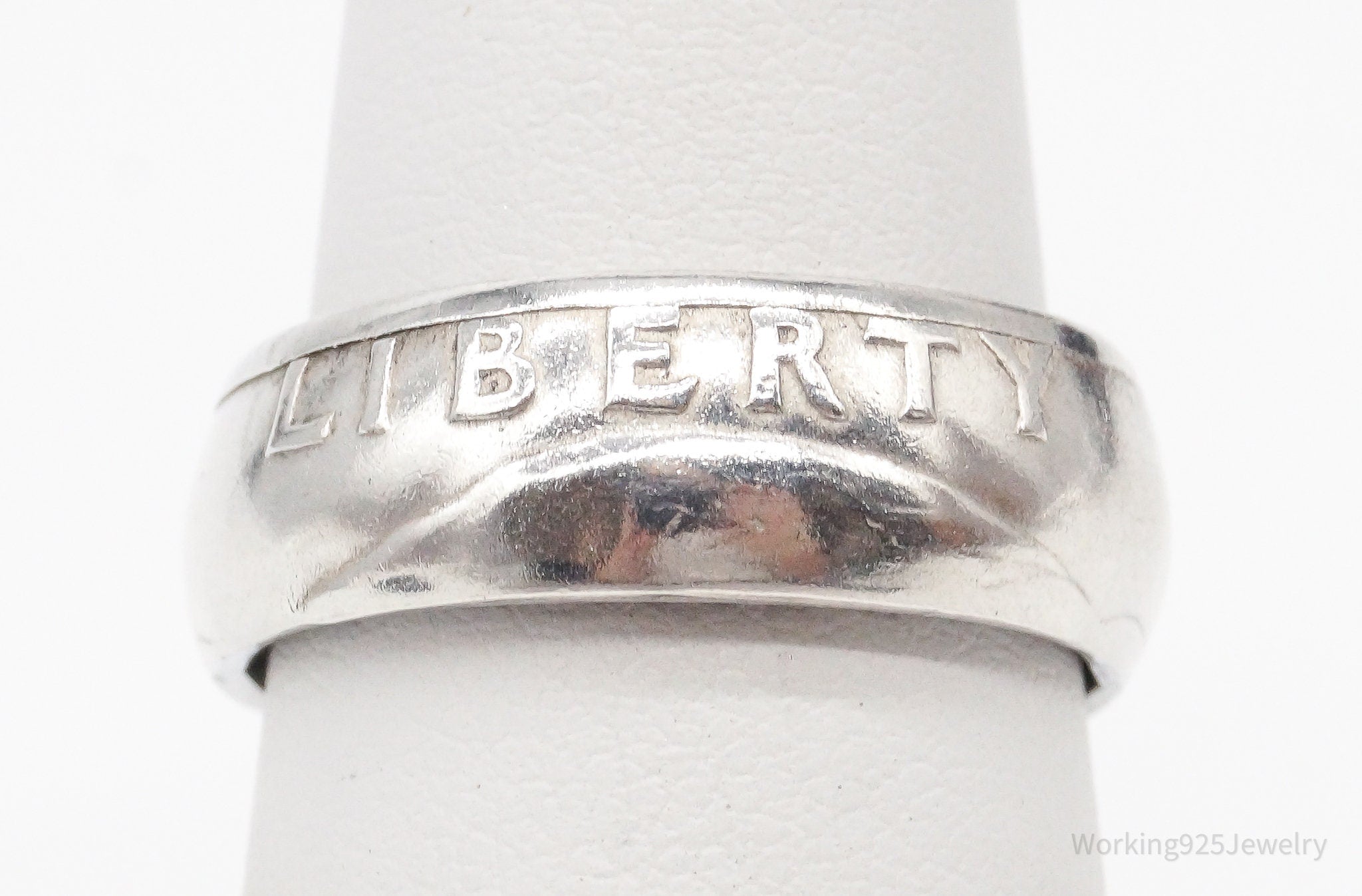Vintage 1961 Liberty Quarter Dollar Silver Ring - Size 4.75 | Jewelry > Rings | Wiccan Center