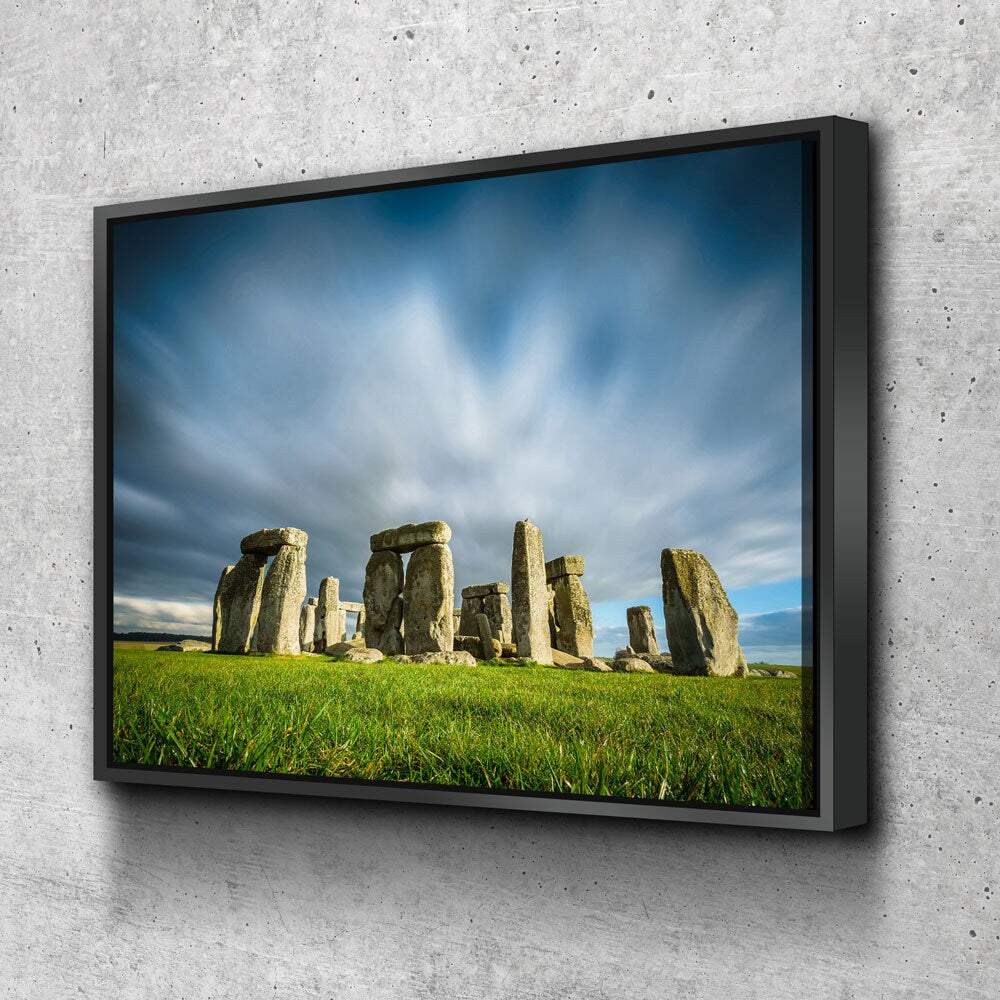 Stonehenge Canvas Wall Art, Prehistoric Monument Decor, Wiltshire England, Stanheng, Henge-cliff | Wall Art | Wiccan Center