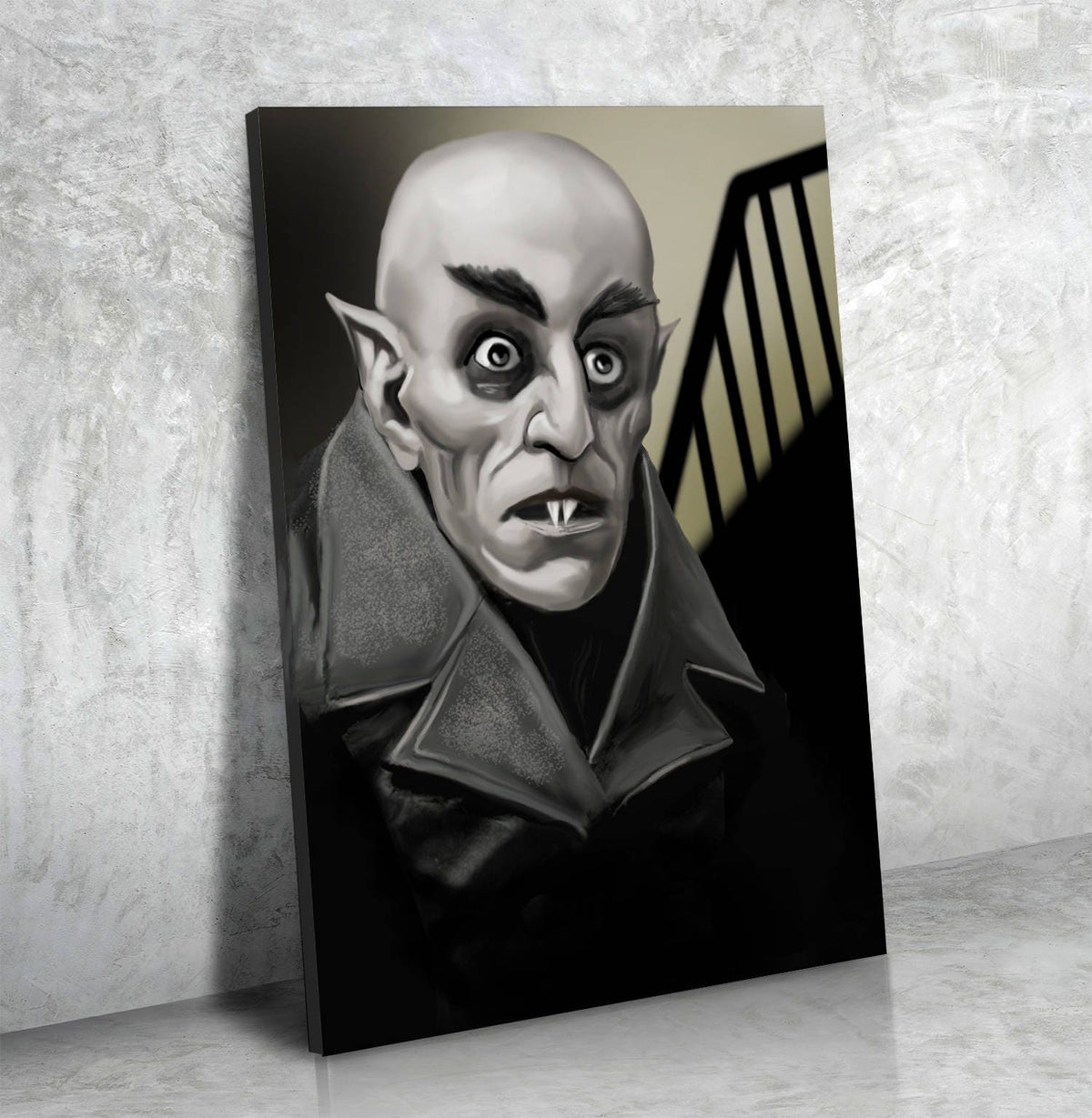 Dracula, Nosferatu Count Orlok, Vampire Canvas Wall Art, Nosferatu Print, Movie Home Decor, Bram Stoker, NOS4A2 | Wall Art | Wiccan Center