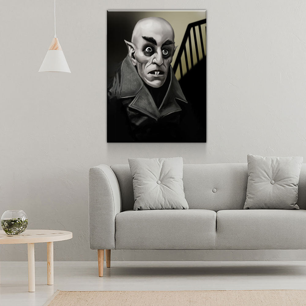 Dracula, Nosferatu Count Orlok, Vampire Canvas Wall Art, Nosferatu Print, Movie Home Decor, Bram Stoker, NOS4A2 | Wall Art | Wiccan Center