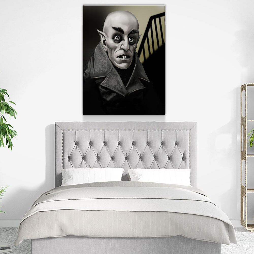 Dracula, Nosferatu Count Orlok, Vampire Canvas Wall Art, Nosferatu Print, Movie Home Decor, Bram Stoker, NOS4A2 | Wall Art | Wiccan Center