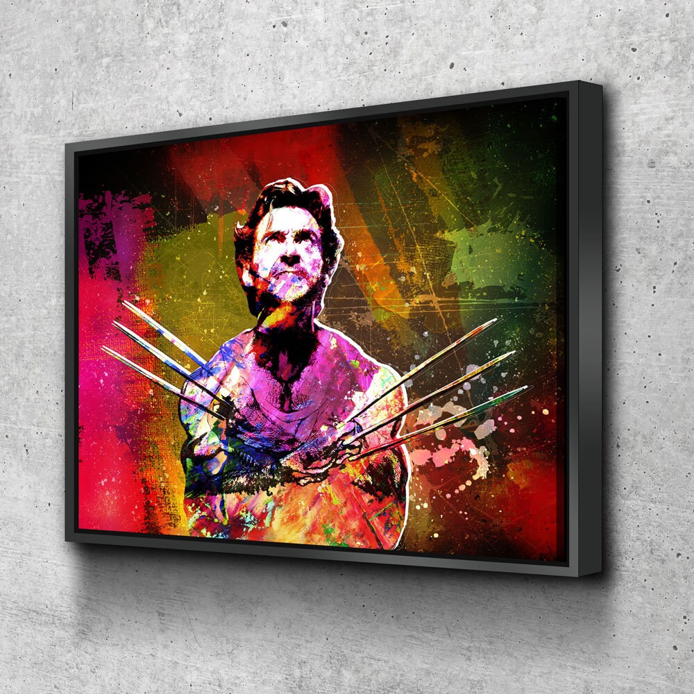 Wolverine Abstract Canvas Wall Art, Abstract Wolverine, Wolverine Decor | Wall Art | Wiccan Center