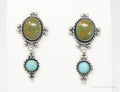 Vintage Native American QT Quoc Turquoise Sterling Silver Earrings | Jewelry > Earrings | Wiccan Center