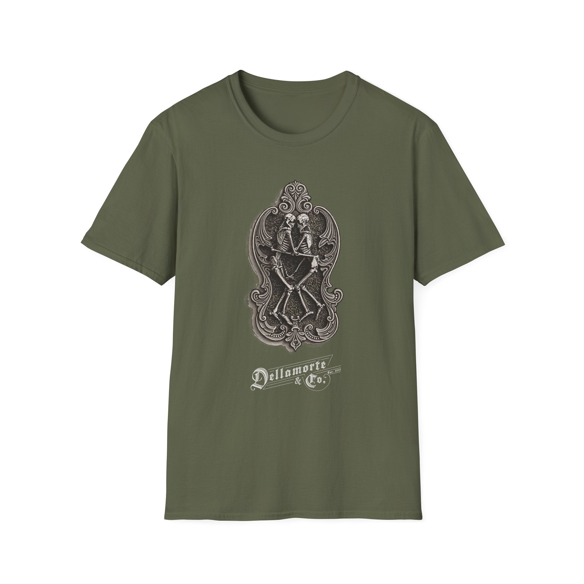 Amor Aeternus Shirt | Skeleton Lovers Tee by Dellamorte | Eternal Love Death Art T-Shirt | Dark Romance Gothic Apparel