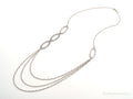 Retired Designer Silpada Cascading Ovals Sterling Silver Necklace - 32" | Jewelry > Necklaces > Pendants | Wiccan Center