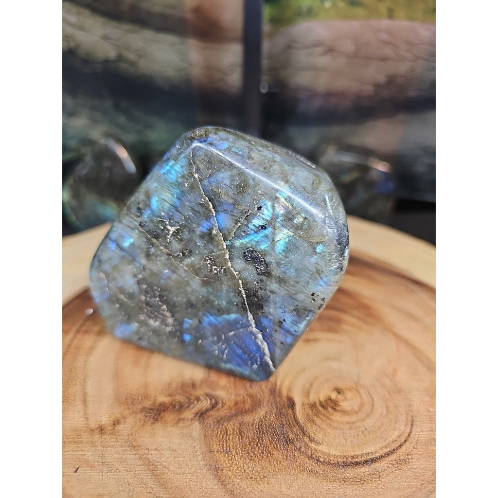 1.29lb Natural Rainbow Labradorite Crystal Gem Spectrolite Stone | Mineral Specimens | Wiccan Center