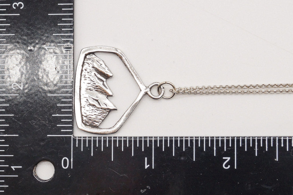 Vintage Mountain View Sterling Silver Necklace | Jewelry > Necklaces > Pendants | Wiccan Center