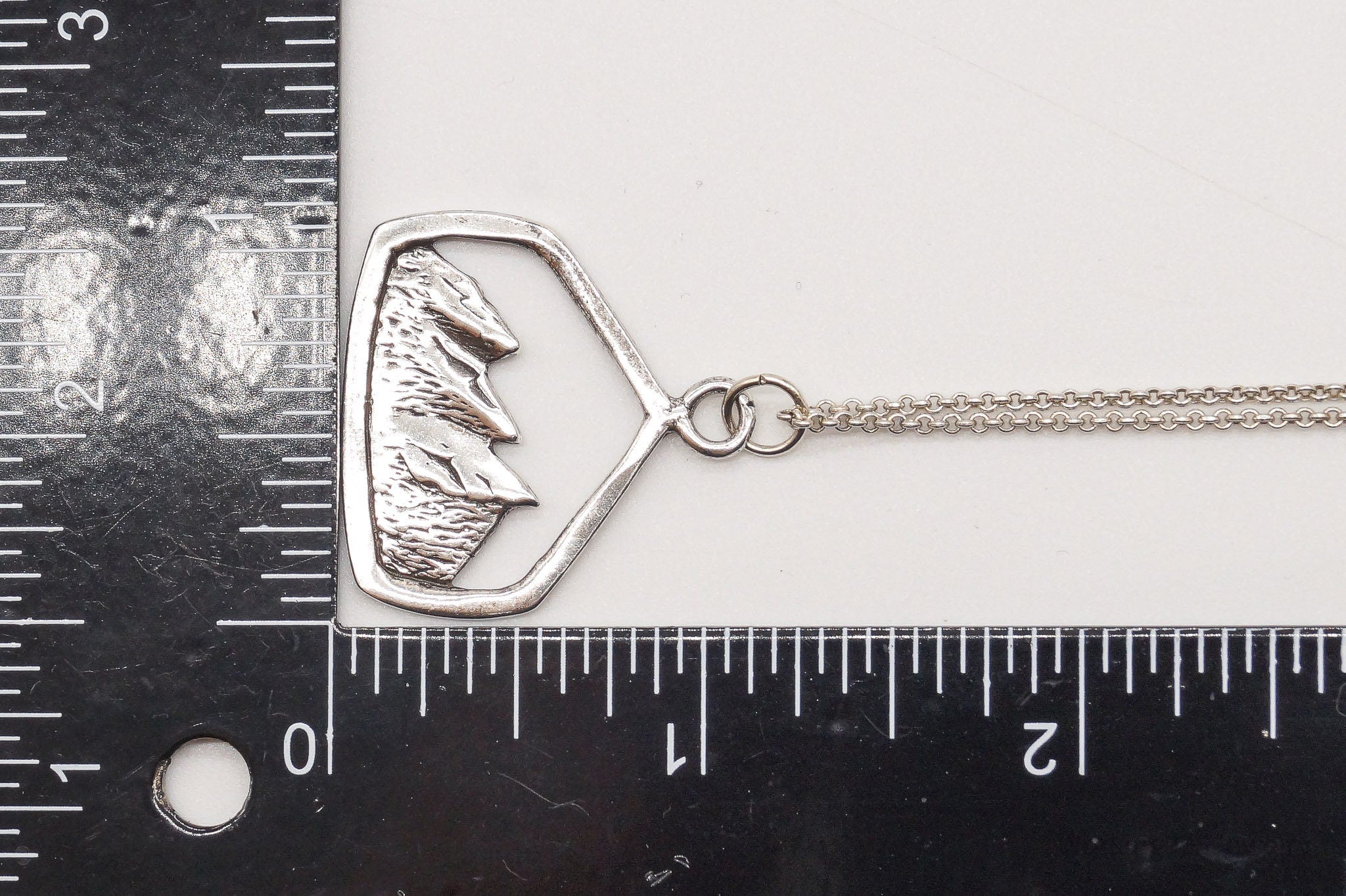 Vintage Mountain View Sterling Silver Necklace | Jewelry > Necklaces > Pendants | Wiccan Center
