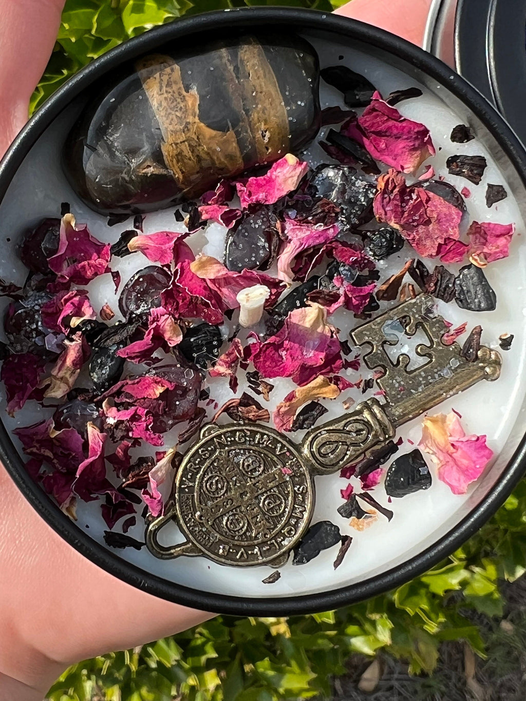 Hekate Dark Moon Goddess Candle | Hecate Witchcraft Pagan Queen Crossroad Keys Witches Witchcraft Herbal Intention Spell Ritual Altar Gift | | Wiccan Center