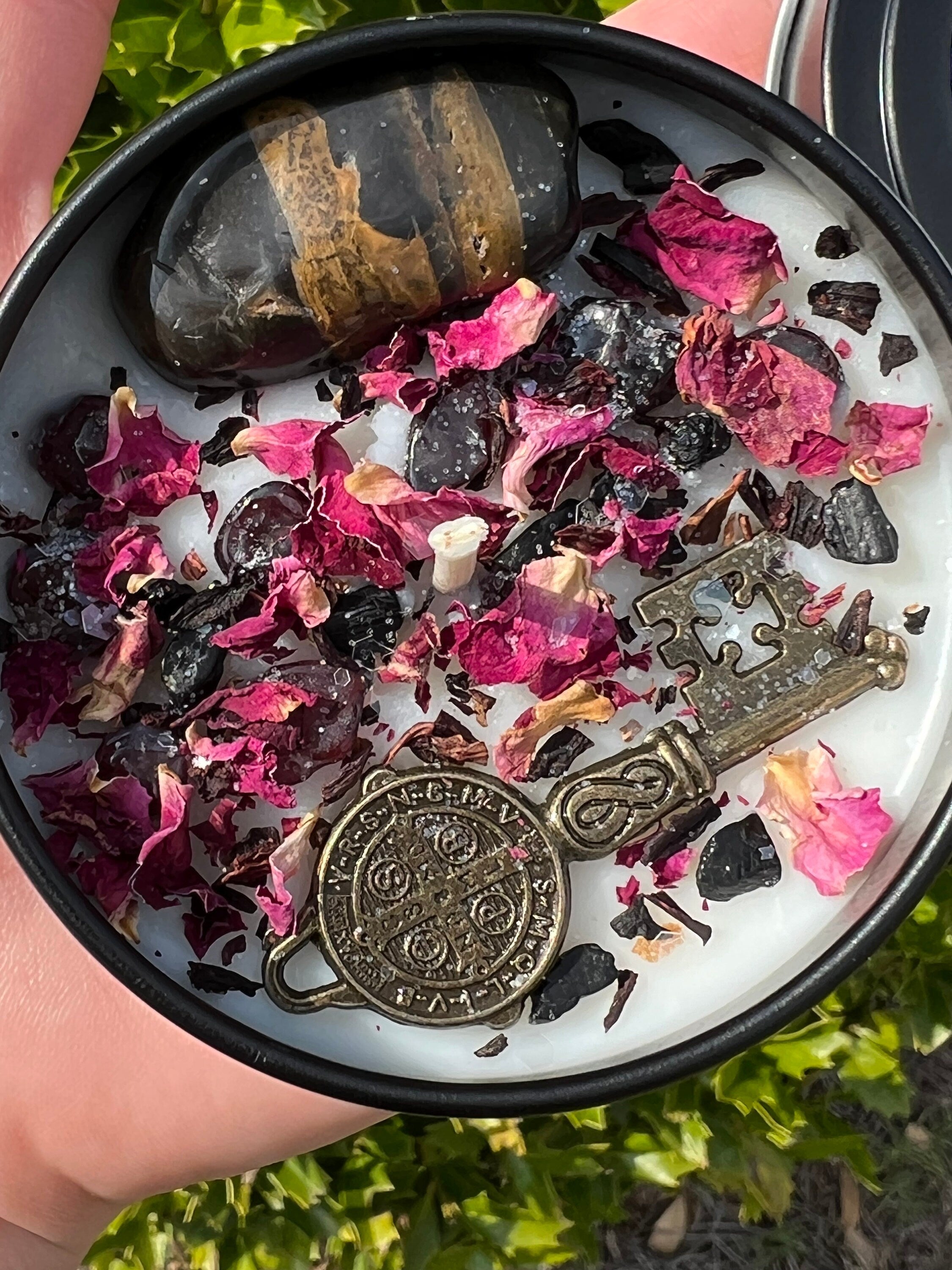 Hekate Dark Moon Goddess Candle | Hecate Witchcraft Pagan Queen Crossroad Keys Witches Witchcraft Herbal Intention Spell Ritual Altar Gift | | Wiccan Center