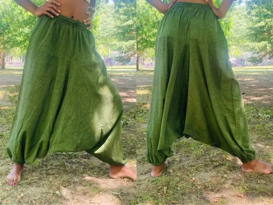 Handmade Cotton Unisex Harem Yoga Pants | Apparel | Wiccan Center