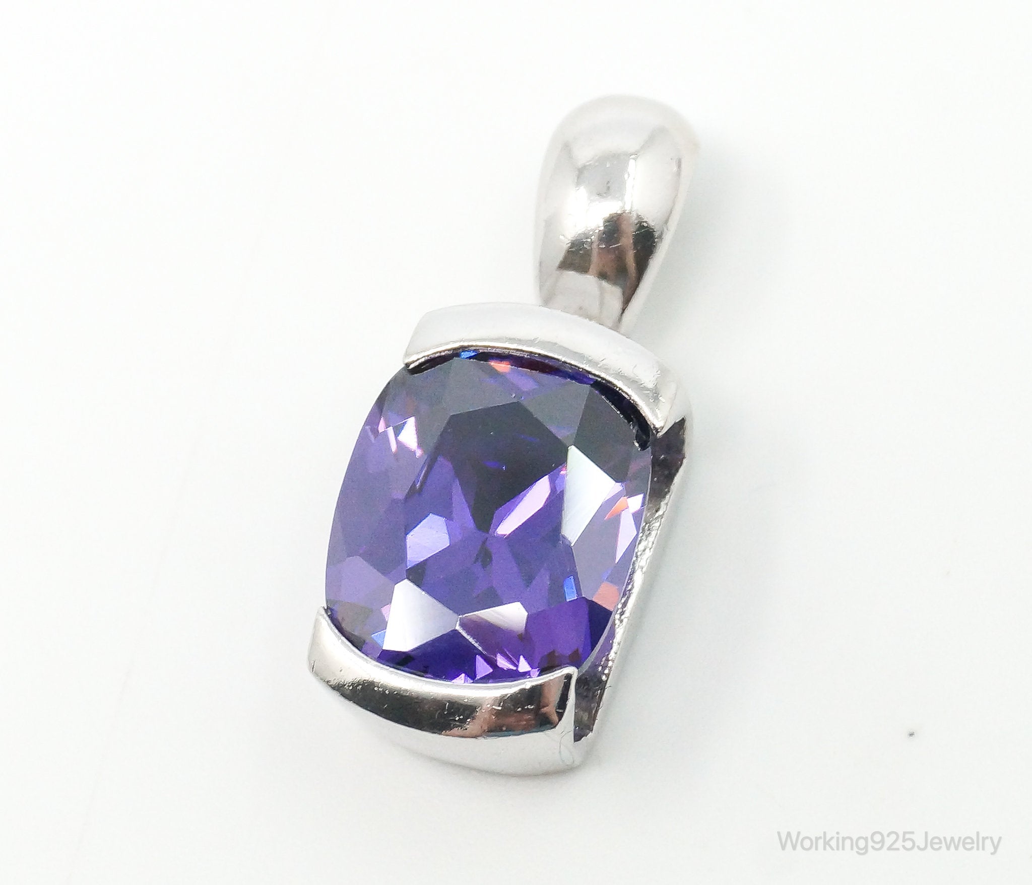 Vintage Amethyst Sterling Silver Necklace Pendant | Jewelry > Necklaces > Pendants | Wiccan Center