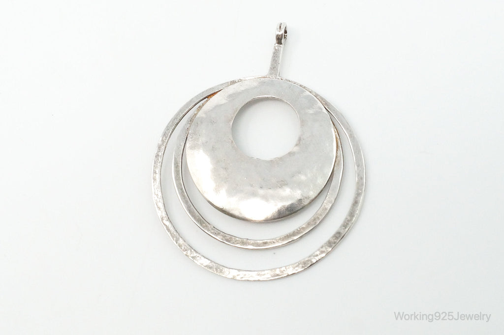 Retired Silpada Hammered Rings Sterling Silver Necklace Pendant | Jewelry > Necklaces > Pendants | Wiccan Center
