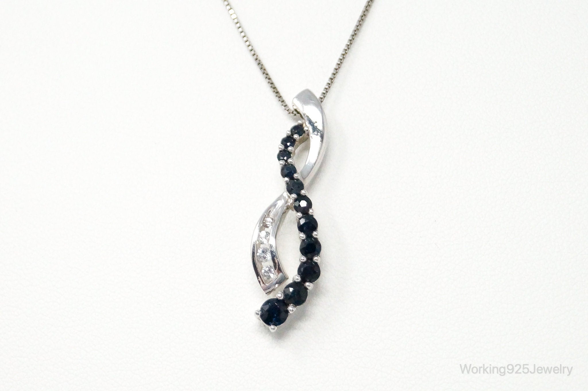 Designer Alwand Vahan Sapphire Cubic Zirconia Sterling Silver Necklace | Jewelry > Necklaces > Pendants | Wiccan Center