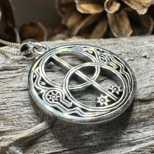 Glastonbury Chalice Well Necklace in Sterling Silver