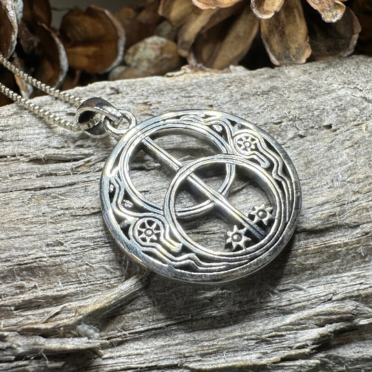 Glastonbury Chalice Well Necklace in Sterling Silver