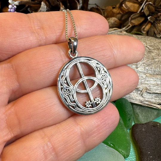 Glastonbury Chalice Well Necklace in Sterling Silver