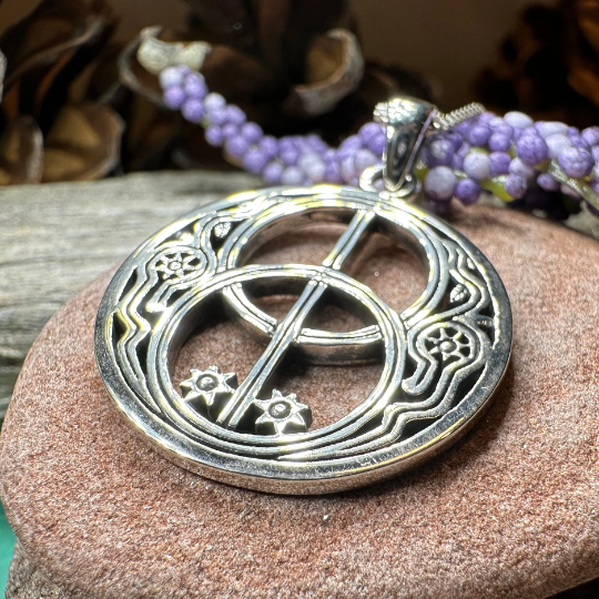 Glastonbury Chalice Well Necklace in Sterling Silver