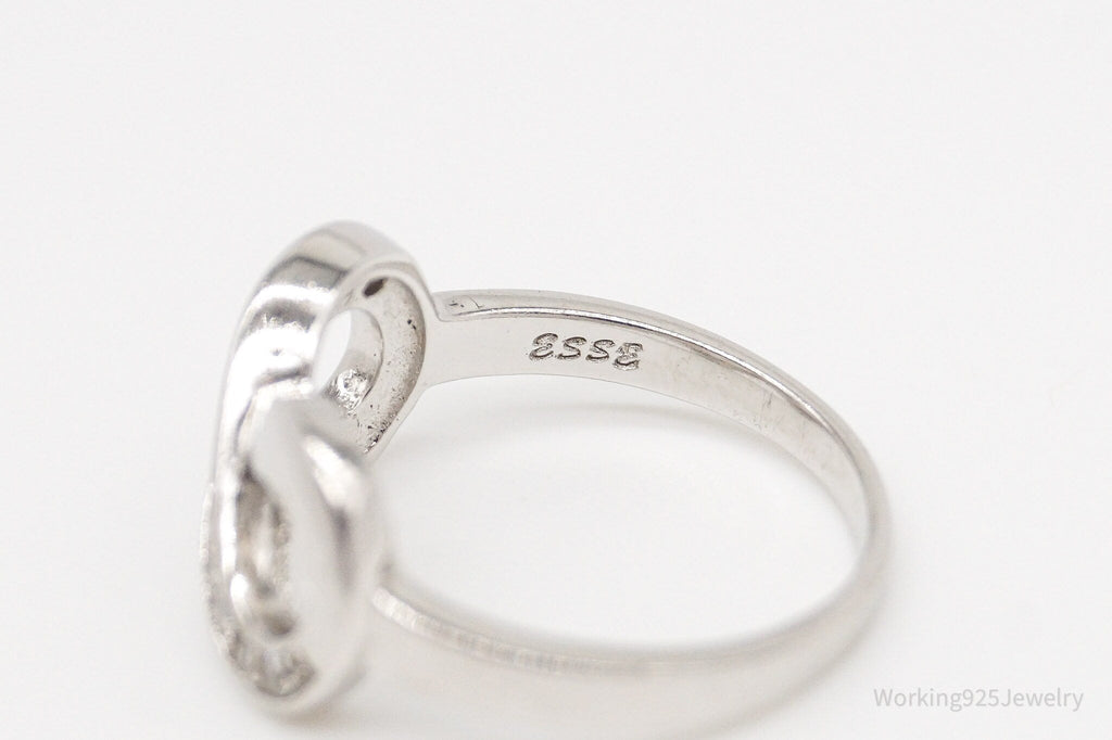 Vintage ESSE Cubic Zirconia Infinity Sterling Silver Ring - Size 5 | Jewelry > Rings | Wiccan Center