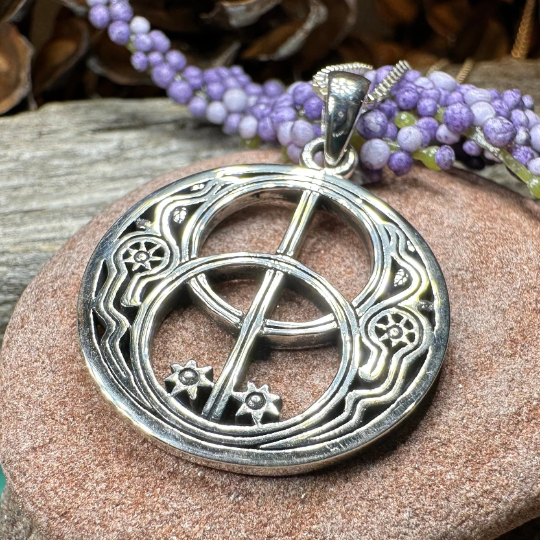 Glastonbury Chalice Well Necklace in Sterling Silver