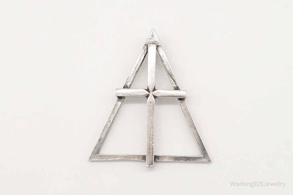 Large Antique Cross Sterling Silver Pendant | Jewelry > Necklaces > Pendants | Wiccan Center