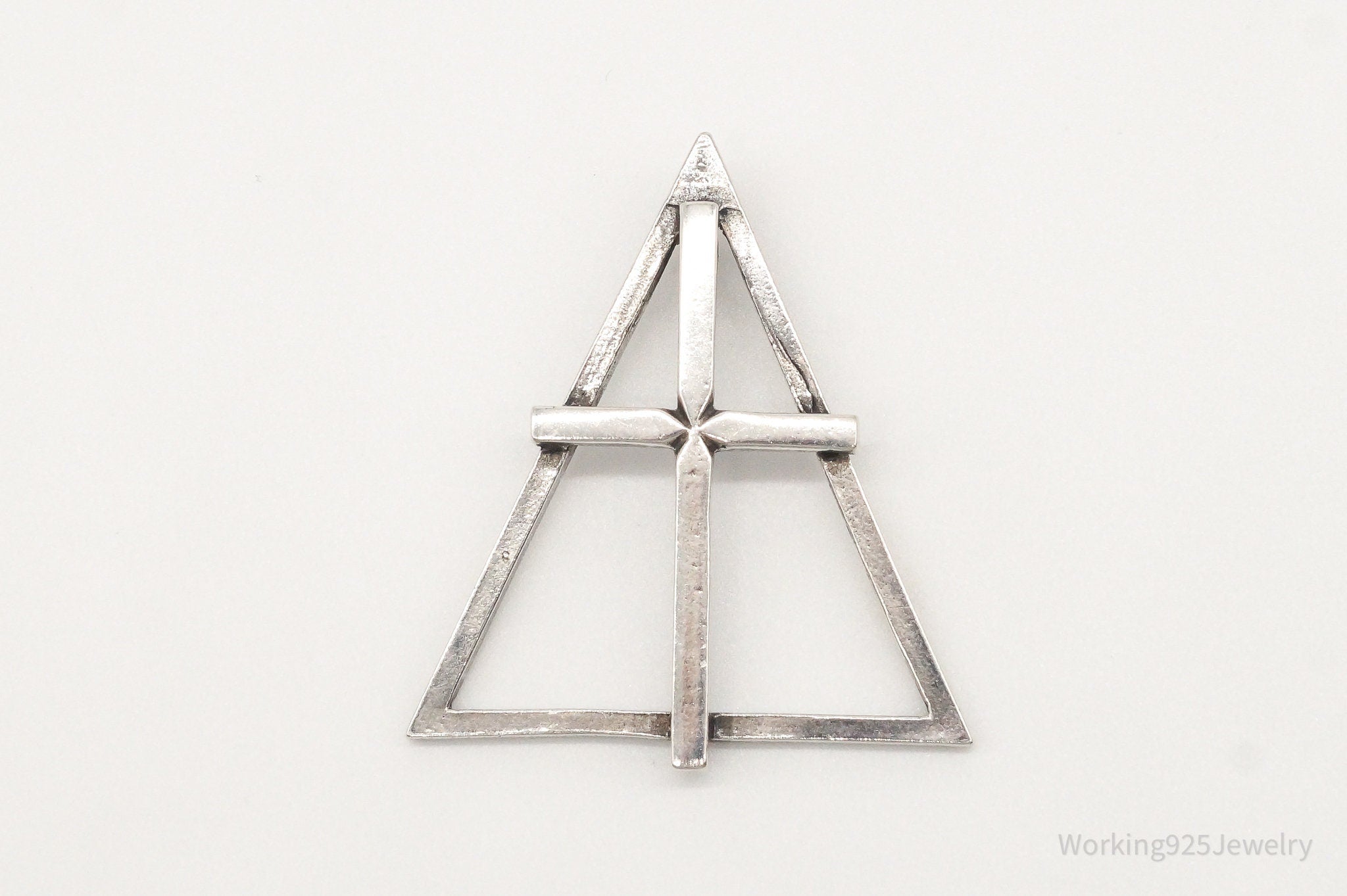 Large Antique Cross Sterling Silver Pendant | Jewelry > Necklaces > Pendants | Wiccan Center