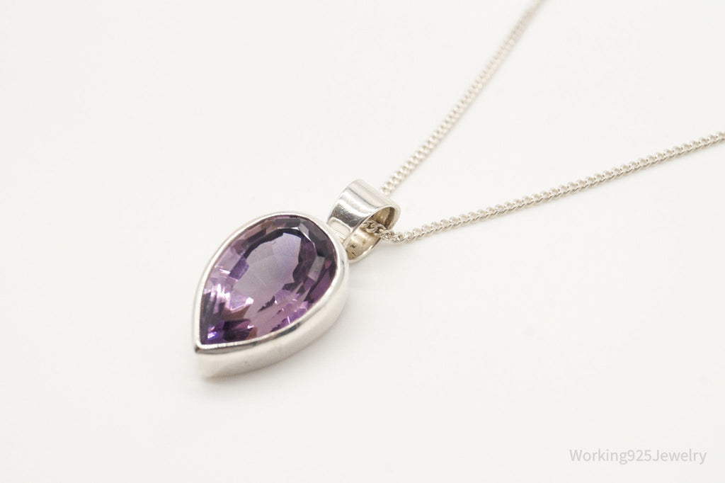 Vintage Amethyst Sterling Silver Chain Necklace | Jewelry > Necklaces > Pendants | Wiccan Center