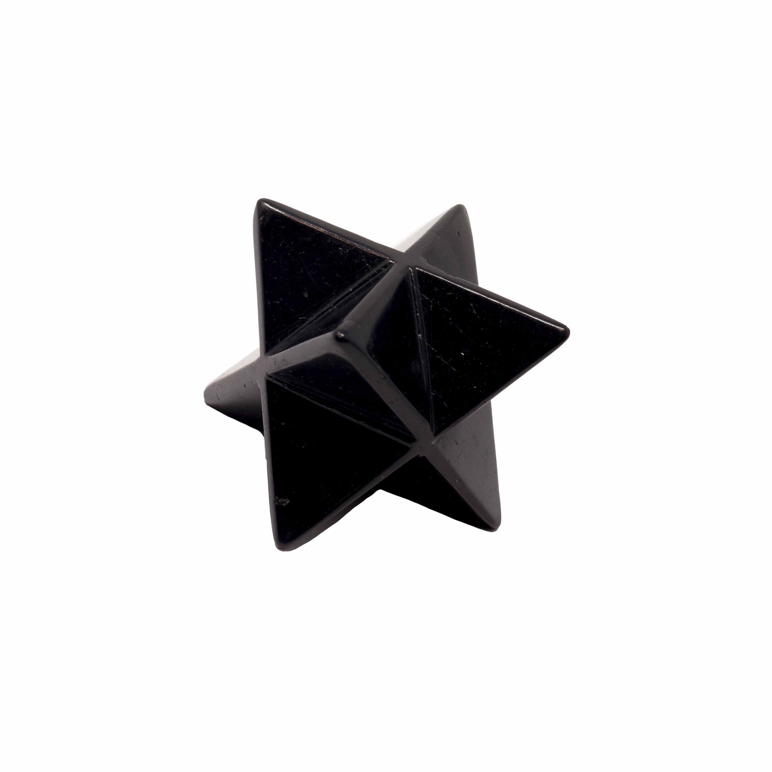 Shungite Merkaba Star -Sacred Geometry | Crystals & Minerals > Figurines | Wiccan Center