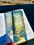 Library Staircase Bookmark – Golden Stained Glass, Ivy-Covered Steps, and Sunlit Gothic Window for Dreamy Readers | | Wiccan Center
