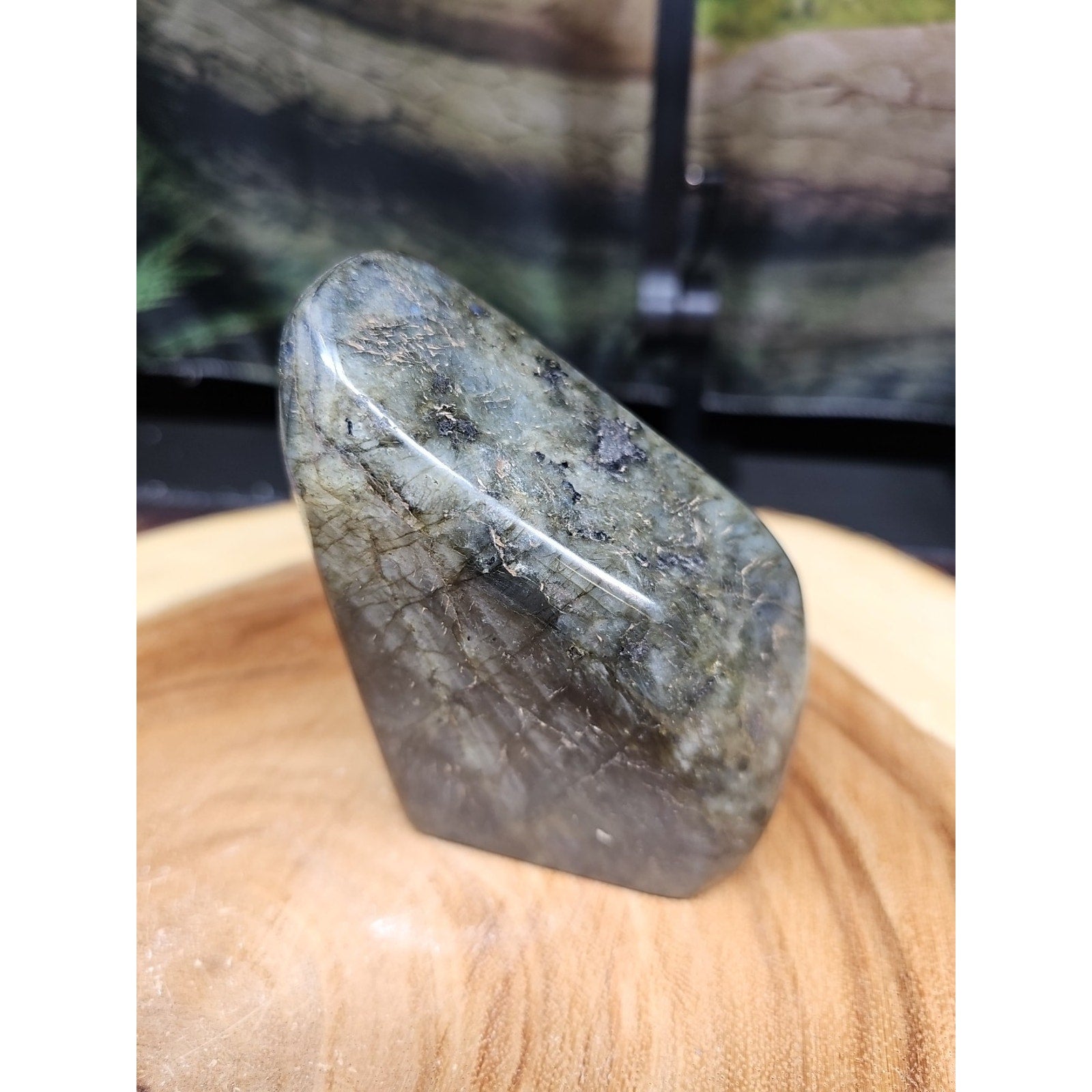 1.45LB 1Pcs Natural Rainbow Labradorite Crystal Spectrolite Stone