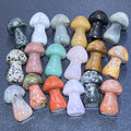Assorted Mixed Crystal Mineral Large Mushrooms Gemstone Carving | Home & Living > Home Decor > Home Accents > Rocks & Geodes | Wiccan Center