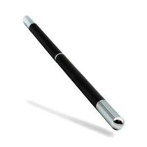 Magicians Wand - Black with Chrome Tips | Magic Tricks | Wiccan Center